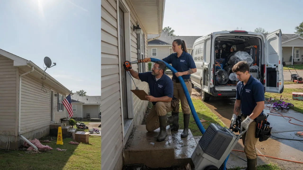 Ceiling Water Damage Restoration in Garfield, KS near me